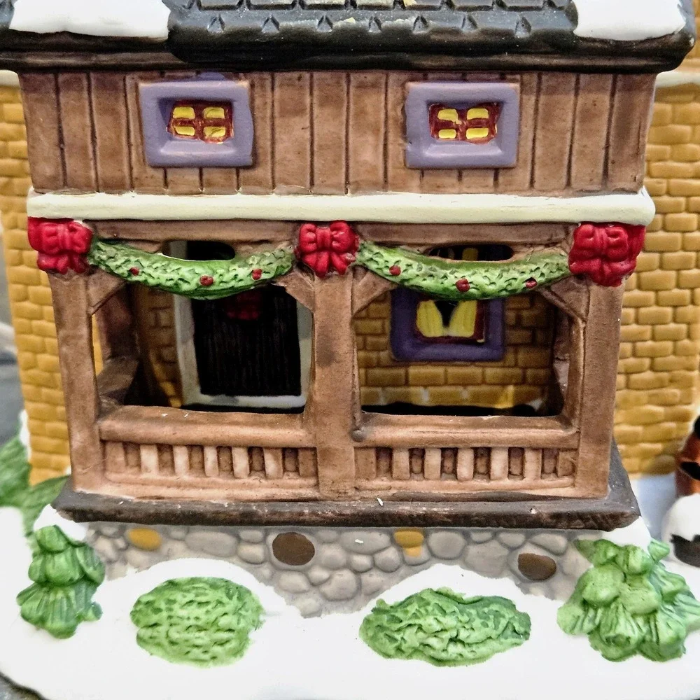Carole Towne Carriage Maker 2002 •Lighted Shop w/ Cord •Lemax Manufactured • Box